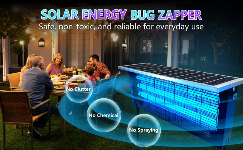 Sakerplus Outdoor Solar Bug Zapper