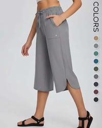 👖 Women's Wide Leg Yoga Capris
