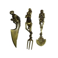 Halloween-present Skeletala Bestickset (3 st)