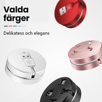 3-i-1 infällbar laddningskabel