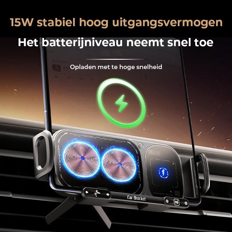 Draadloze oplaadbare roterende autohouder