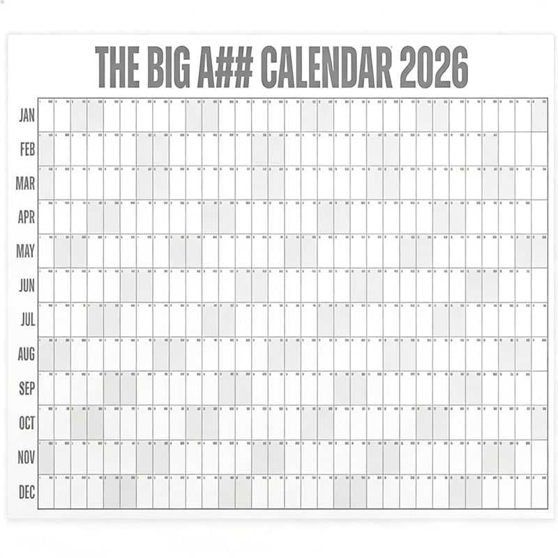 Oversized Wall Calendar