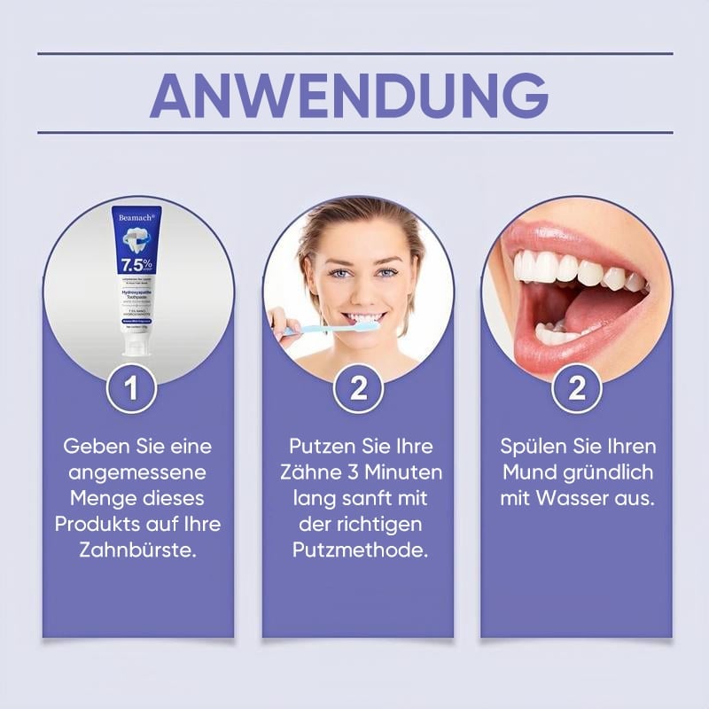 7,5 % Nano-Hydroxylapatit-Zahnpasta