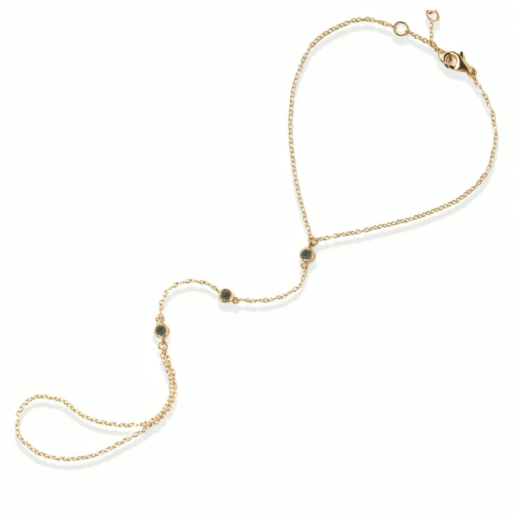 Diamond Connecting Fingers Bracelet