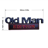 Old Man Edition Car Badge