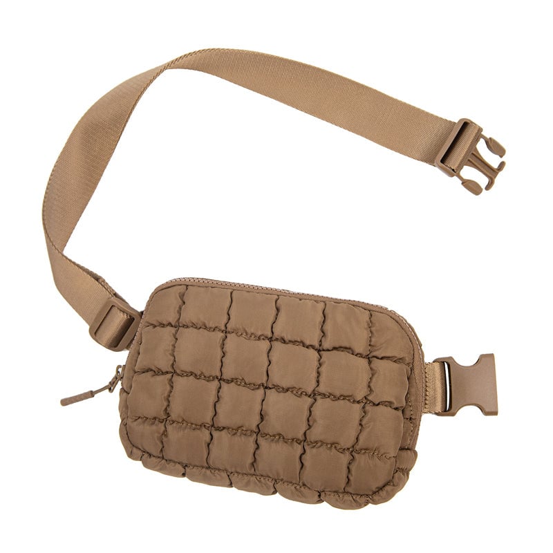 Checkered Down Crossbody Bag