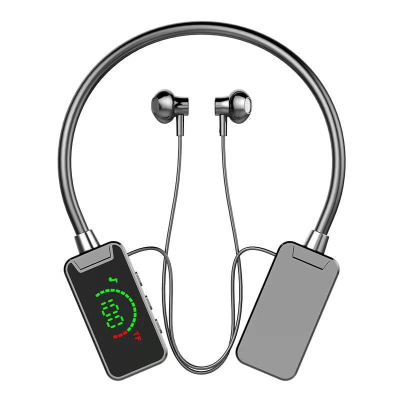 Bluetooth headset med digital display og nakkebøjle
