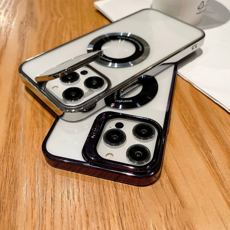 iPhone magnetic phone case with stand