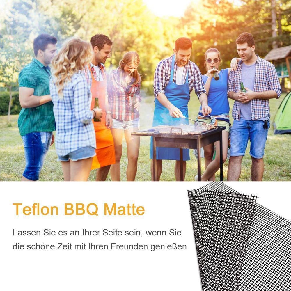 SALE - Teflon Netz Grillmatte antihaft wiederverwendbar, eckig 33x40 cm, 1/3 pc
