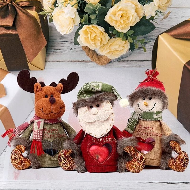 Elk Elk & Snowman & Santa Claus