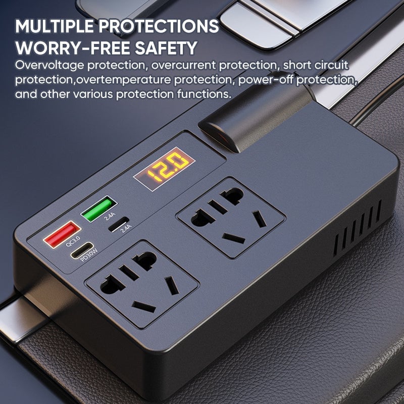 200W Car Power Inverter Charger