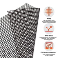 SALE - Teflon Netz Grillmatte antihaft wiederverwendbar, eckig 33x40 cm, 1/3 pc