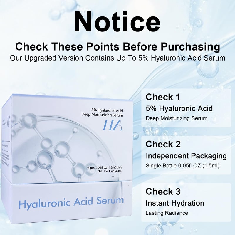 Hyaluronic acid and Vitamin C single-use essence