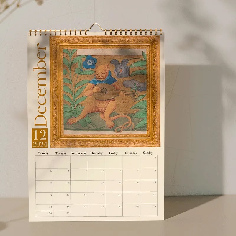 Konstig medeltida kalender 2024