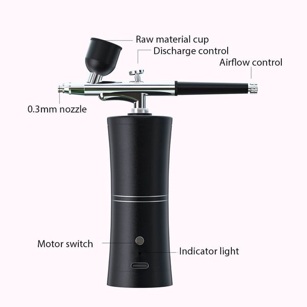 Sakerplus Airbrush Gun and Compressor Kit