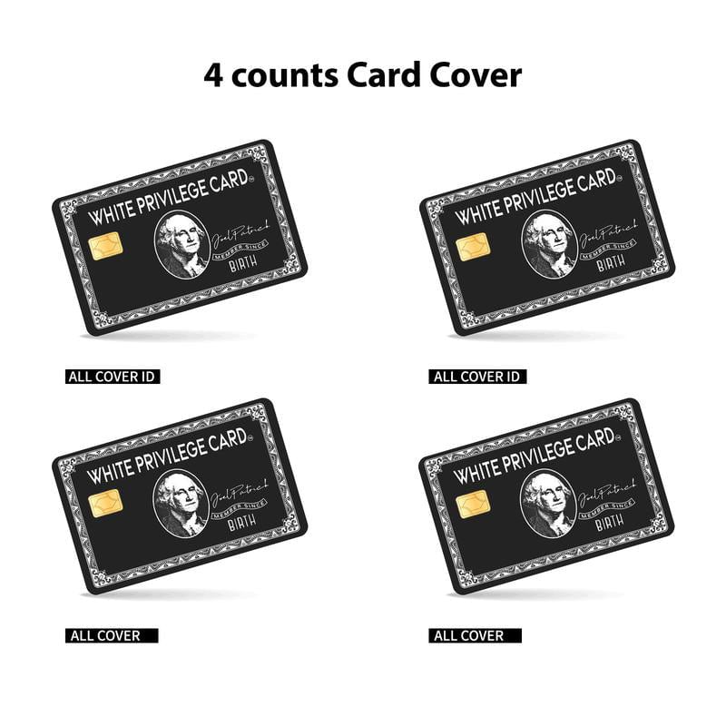 Set of 4 Credit Card Skin Vinyl Stickers