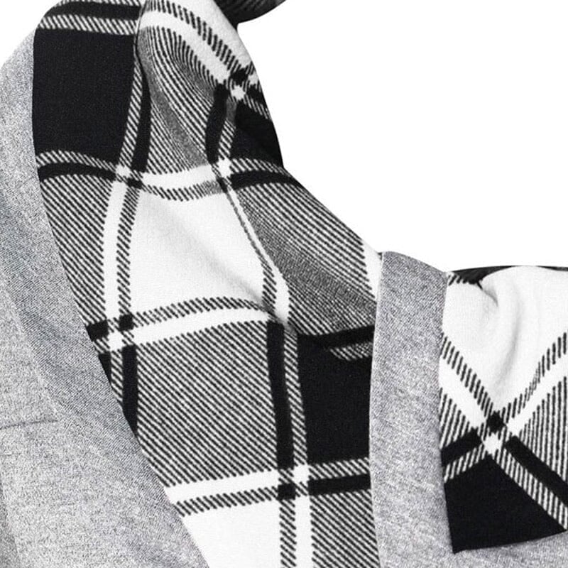 Vintage Plaid Patchwork Dress