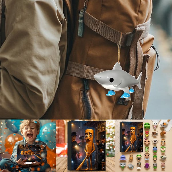 24 Pcs Advent Calendar Acrylic Figures