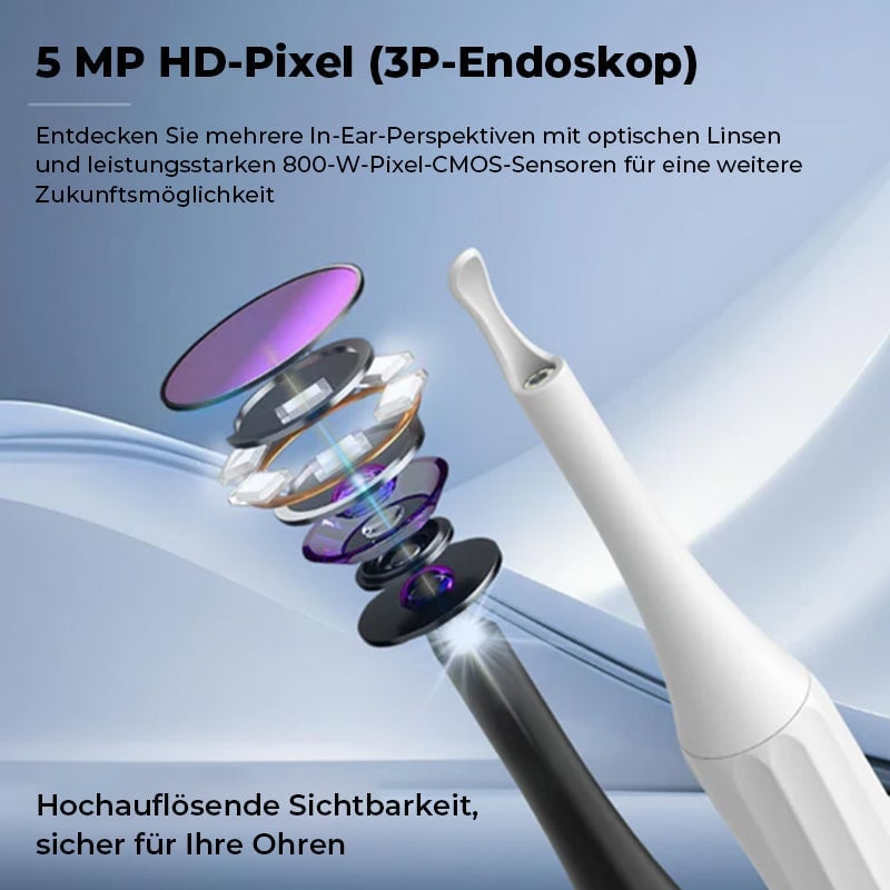 Ohrschmalz-Entfernungsset mit HD-Kamera