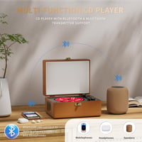 Sakerplus Rechargeable Leather CD Player