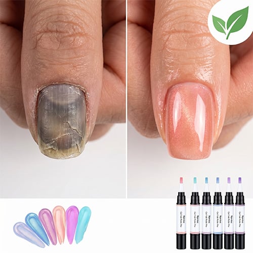 Insideefy quick-cure gel manicure pen before and after result