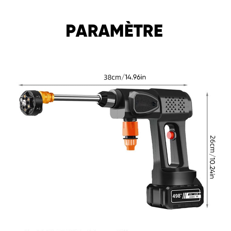 Sakerplus Nettoyeur à pression portable sans fil