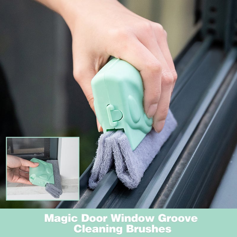 Magic Door Window Groove Cleaning Brushes