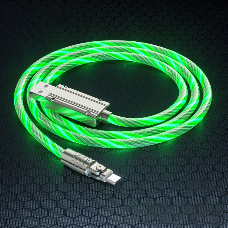 Rotating head streamer data cable
