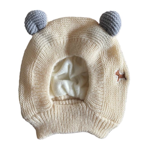 Dog Ear Muffs Noise-Protection Knitted Hat
