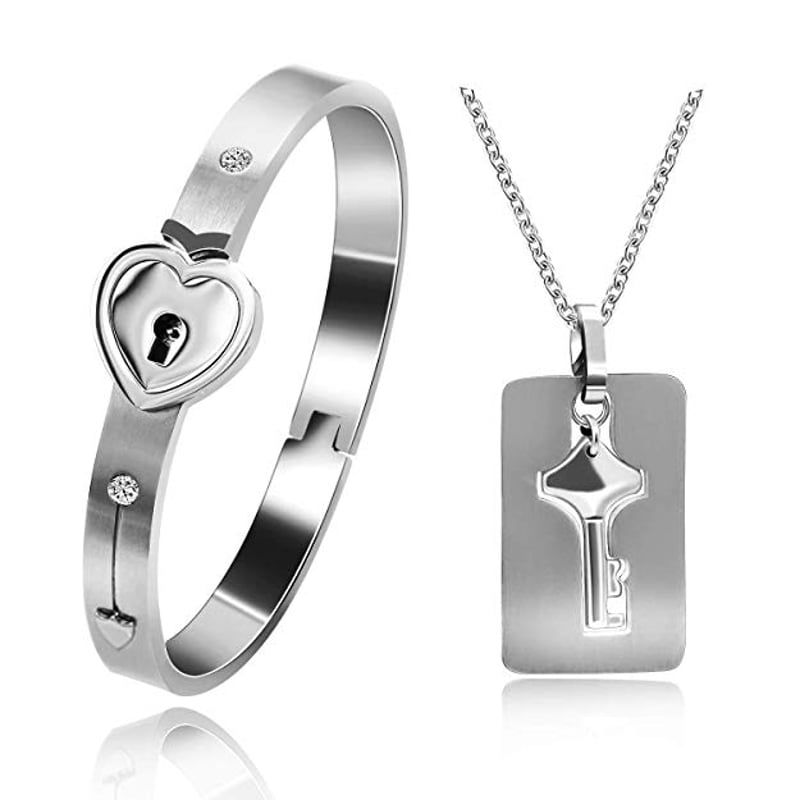 Hartslot armband & ketting