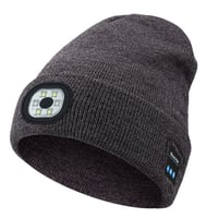Bluetooth-Mütze mit LED-Licht & abnehmbaren Lautsprechern