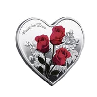 💝Rose Gedenkmünze in Herzform