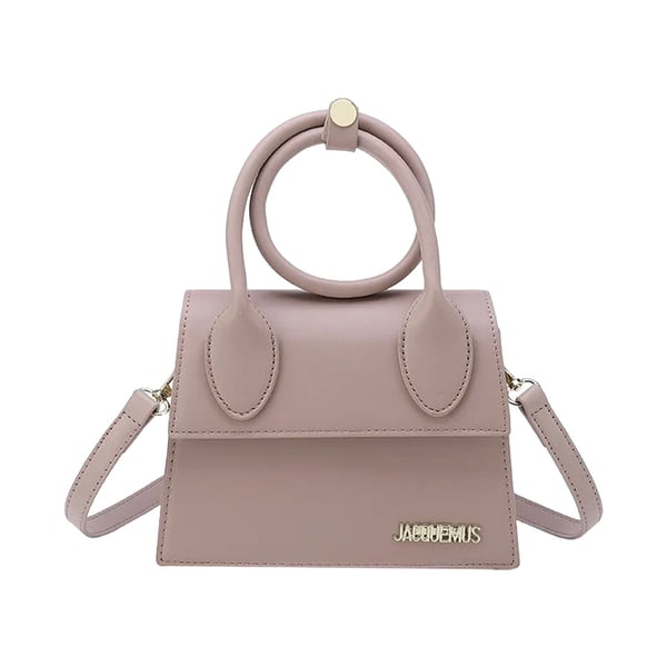 Solid Color Flap Square Bag