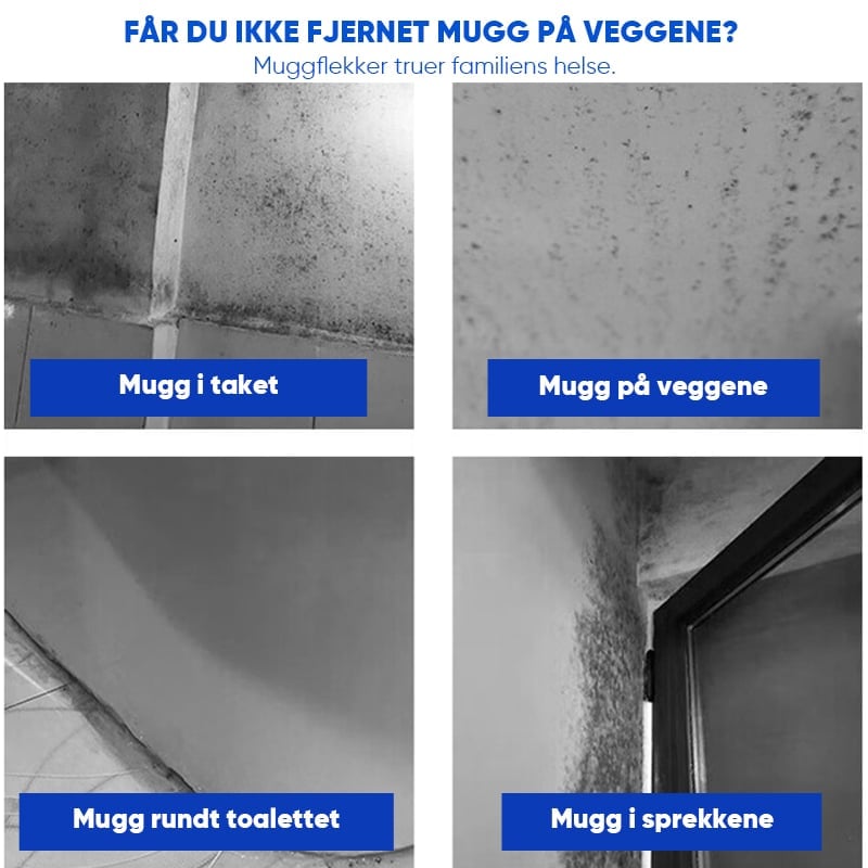 Hurtigvirkende Anti-Mugg Veggrensespray