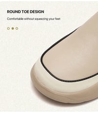 Women's Thick Sole Low-cut Leather Shoes
