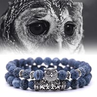 Ugle armbånd i naturstein