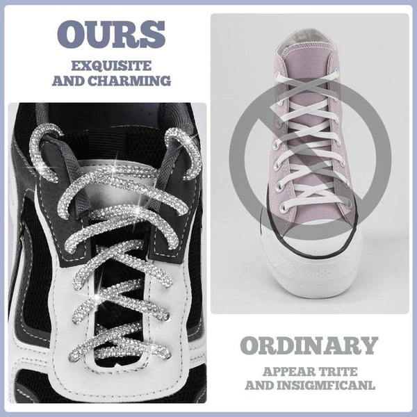 Rhinestone Glitter Shoe Laces