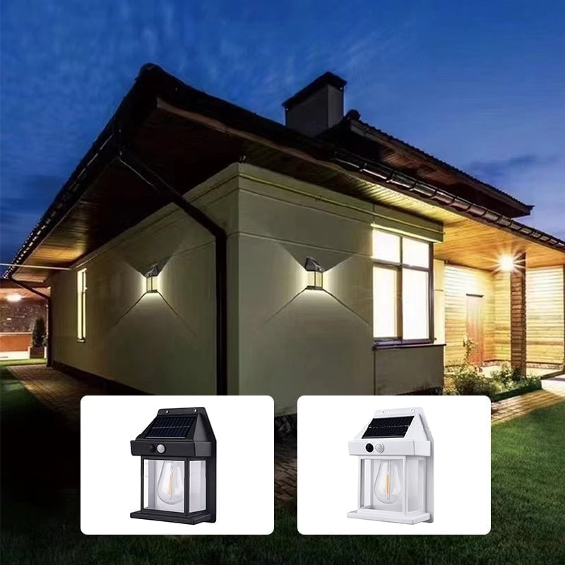 🌞Solar Wolfram Wandleuchte für den Außenbereich💡