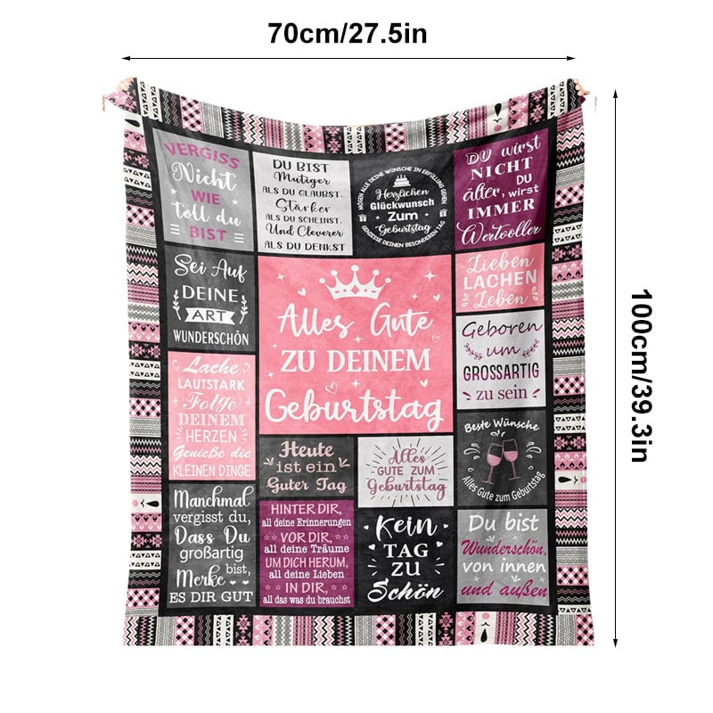 Flannel Printed Throw Blanket
