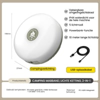 ⭐Outdoor waterdichte draagbare opbergbare lichtslinger