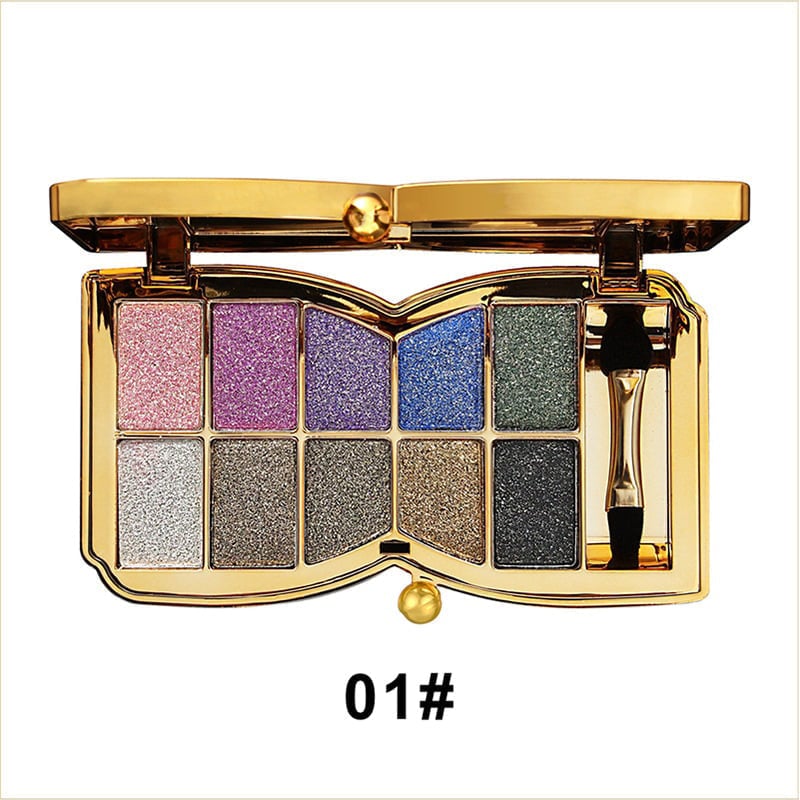 10 Colors Sparkle Shimmer Eyeshadow Palette