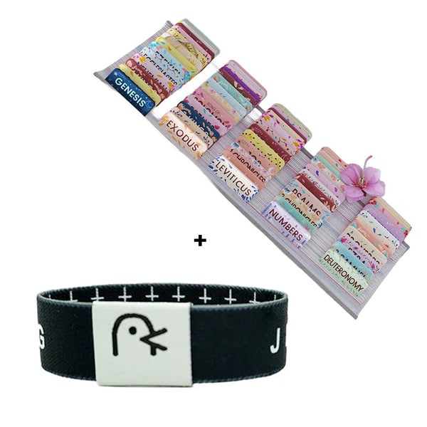 🌸Floral Bible Tabs 66 Peel-and-Stick