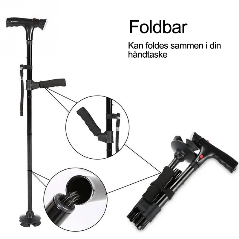 Teleskopisk foldbar stok