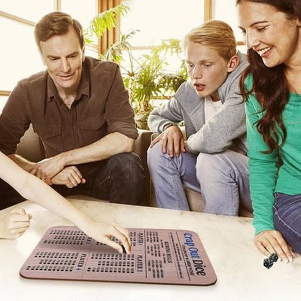 Resultattavle med terningkast