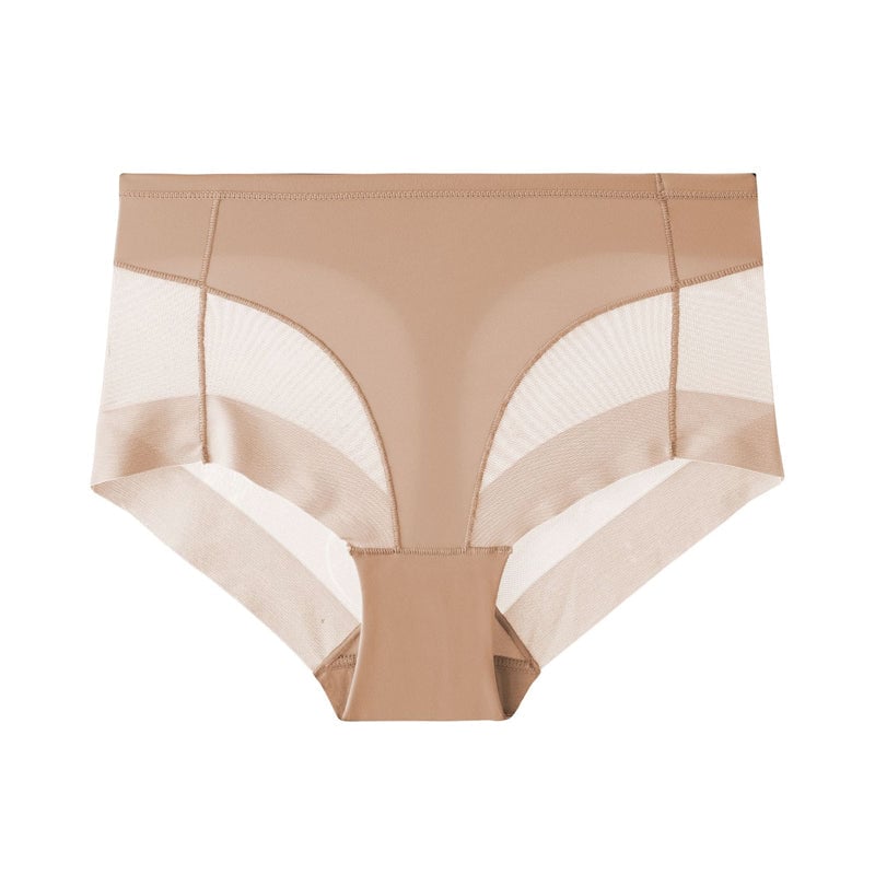 Slip moulant taille haute en soie glacée sans couture