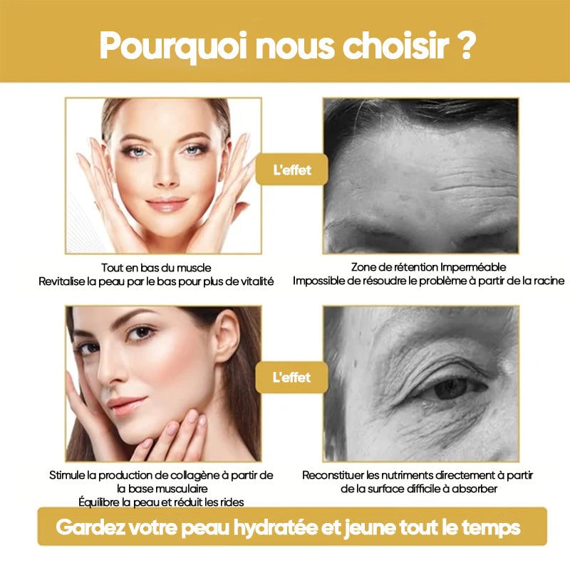 Sérum booster de collagène doré