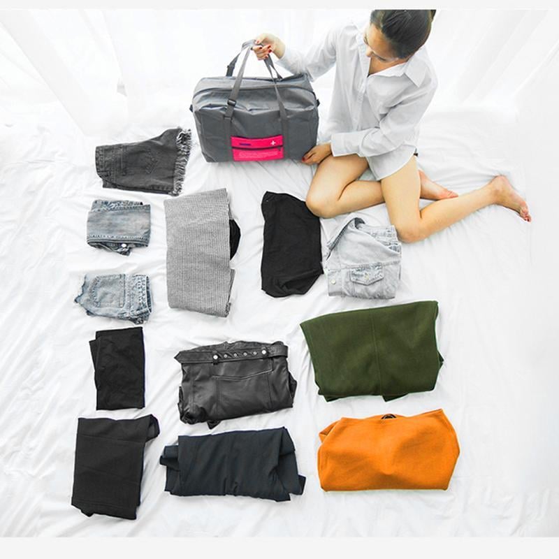 Waterproof Large Capacity Travel Bag, Journey Nylon Foldable Duffle Luggage Bag