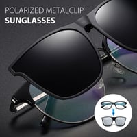 Nya polariserade solglasögon med clip-on flip-up