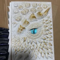 🐉Dragon Eye 3D Embossed Journal - Handmade Resin Engraved Notebook🐉