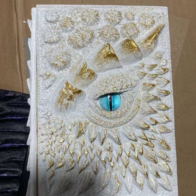 🐉Dragon Eye 3D Embossed Journal - Handmade Resin Engraved Notebook🐉